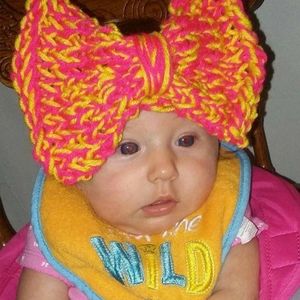 Oversized bow headbands and hats